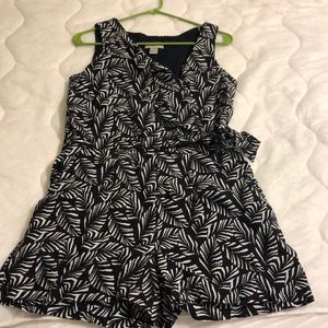 Black and white Romper